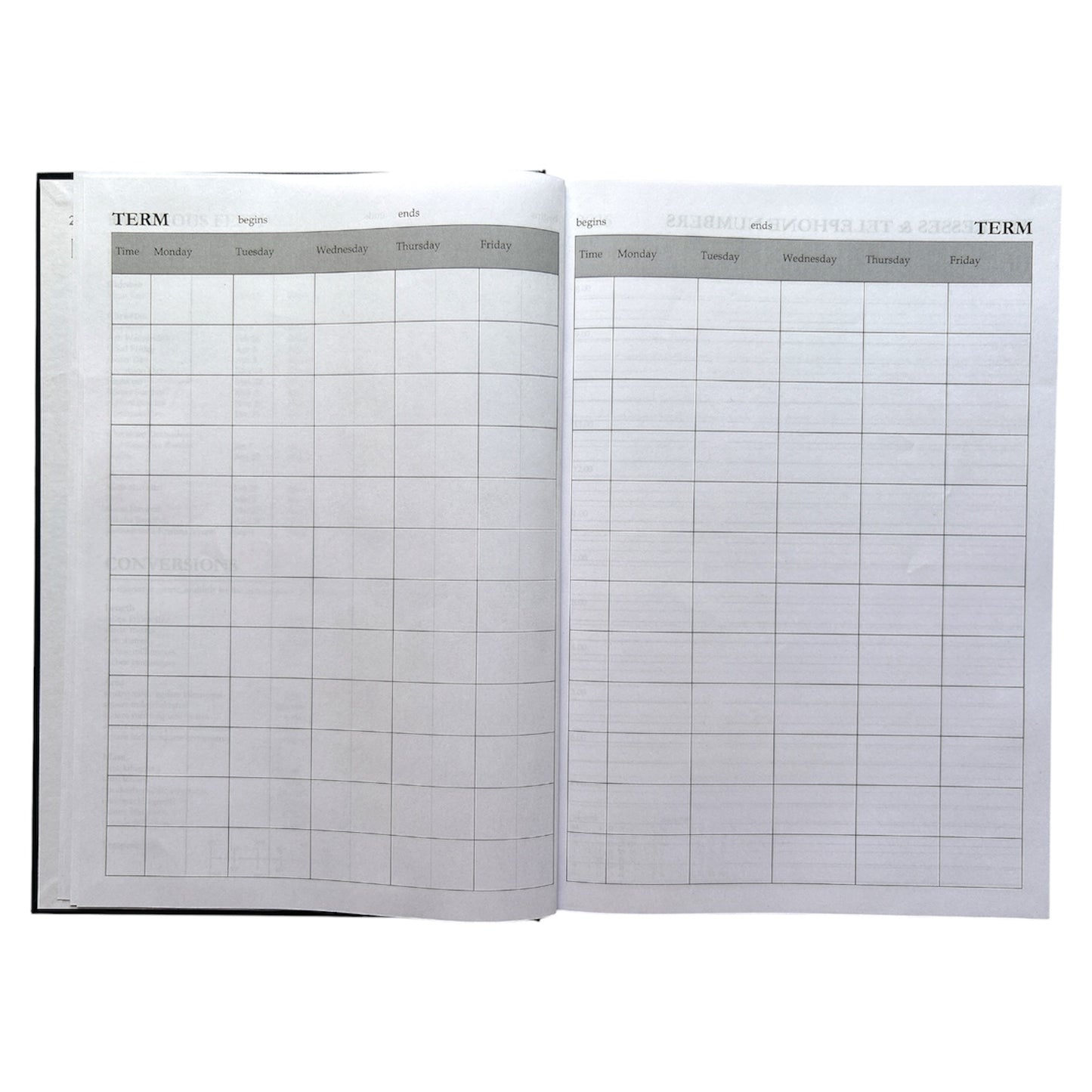 Janrax 2026-2027 A4 Day Per Page Blue Academic Diary