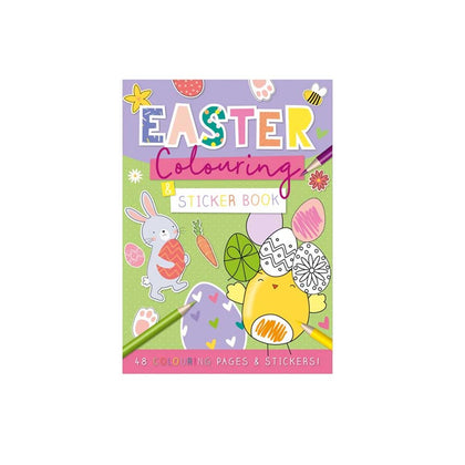 A4 48 Pages Easter Colouring And Sticker Book