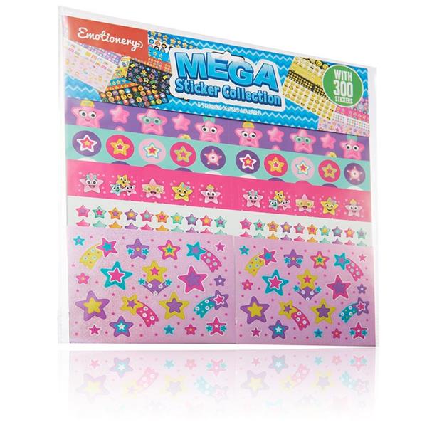 Emotionery Pack of 300 Mega Sticker Collection 5 Assorted
