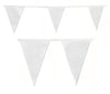 White Bunting 10m with 20 Pennants