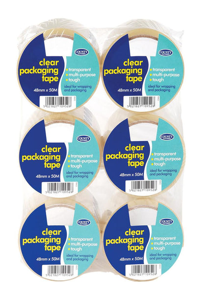Single Clear Packing Tape 48mm x 50M