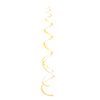 Pack of 8 Sunflower Yellow Solid Hanging Swirl Decorations