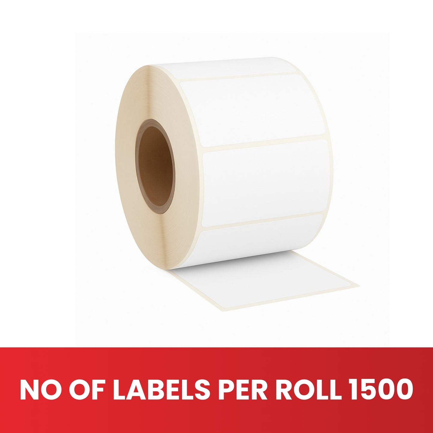 Pack of 1500 White Self Adhesive Thermal Printer Labels Roll 63.5 x 38.1mm