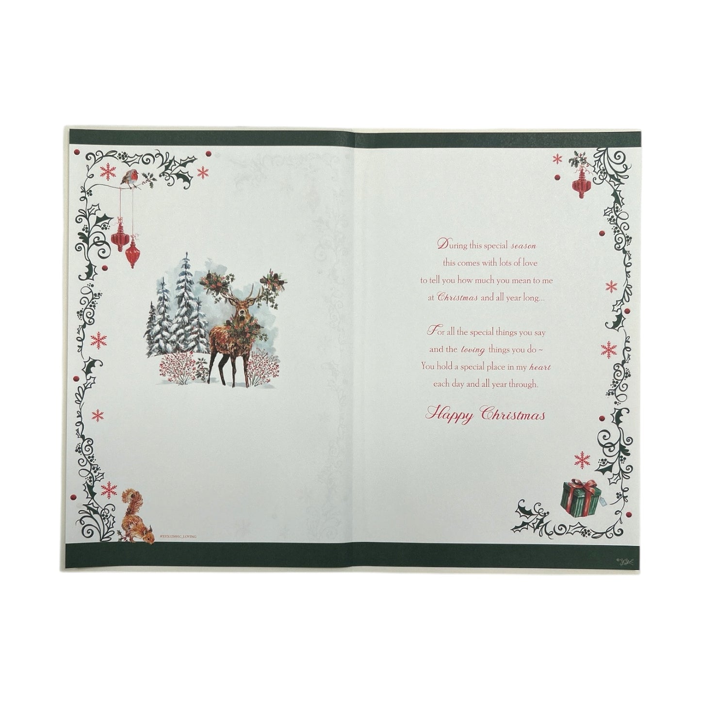Winter Scene Design To The One I Love Christmas Card