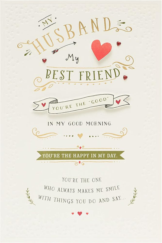 Sweet Rhyme Design My Husband, My Best Friend Valentine's Card