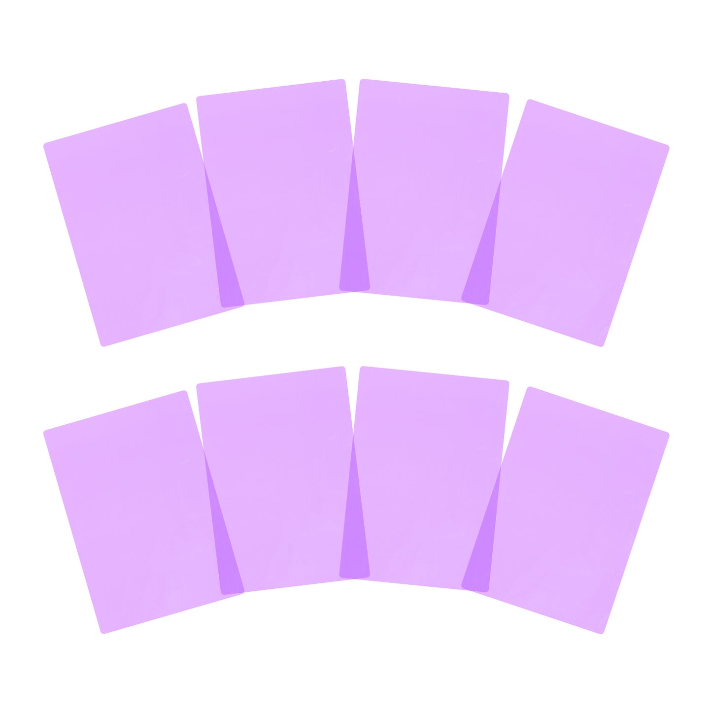 Pack of 24 A5 Plain Purple Dyslexia Overlay Reading Sheets – PET Material, Rounded Corners