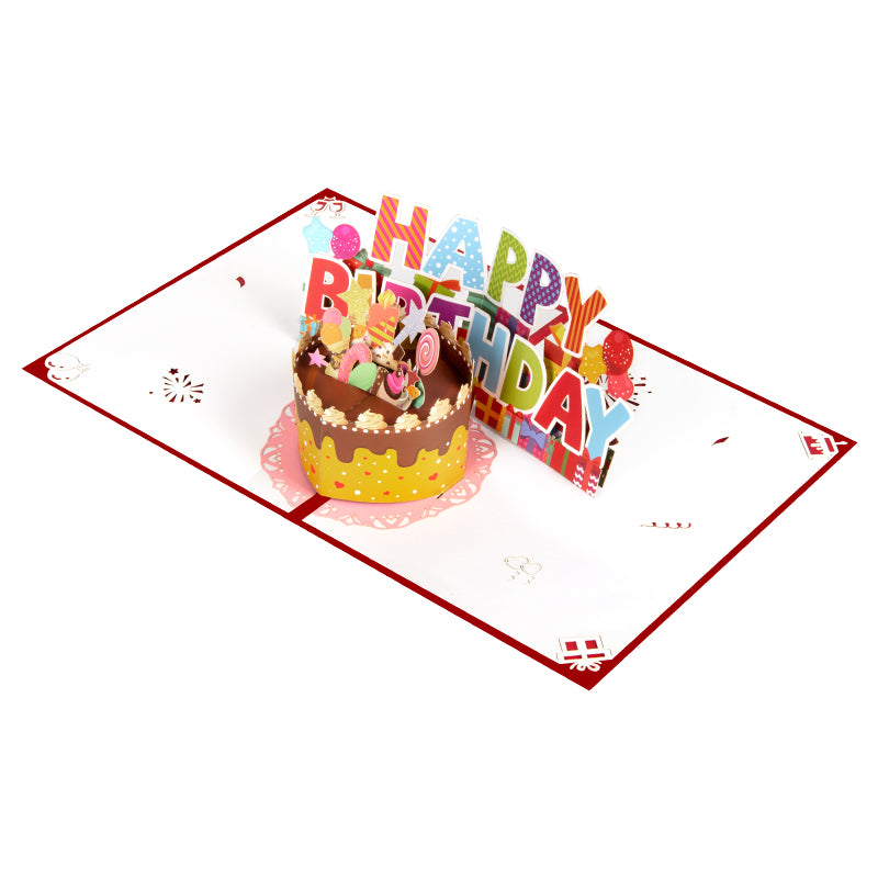Sweet Celebration 3D Cake Pop Up Birthday Card