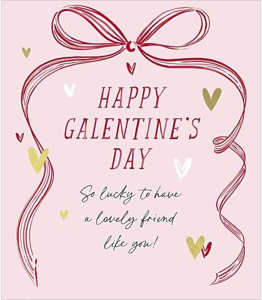Ribbon and Heart Design Special Friend Valentine's Day Card