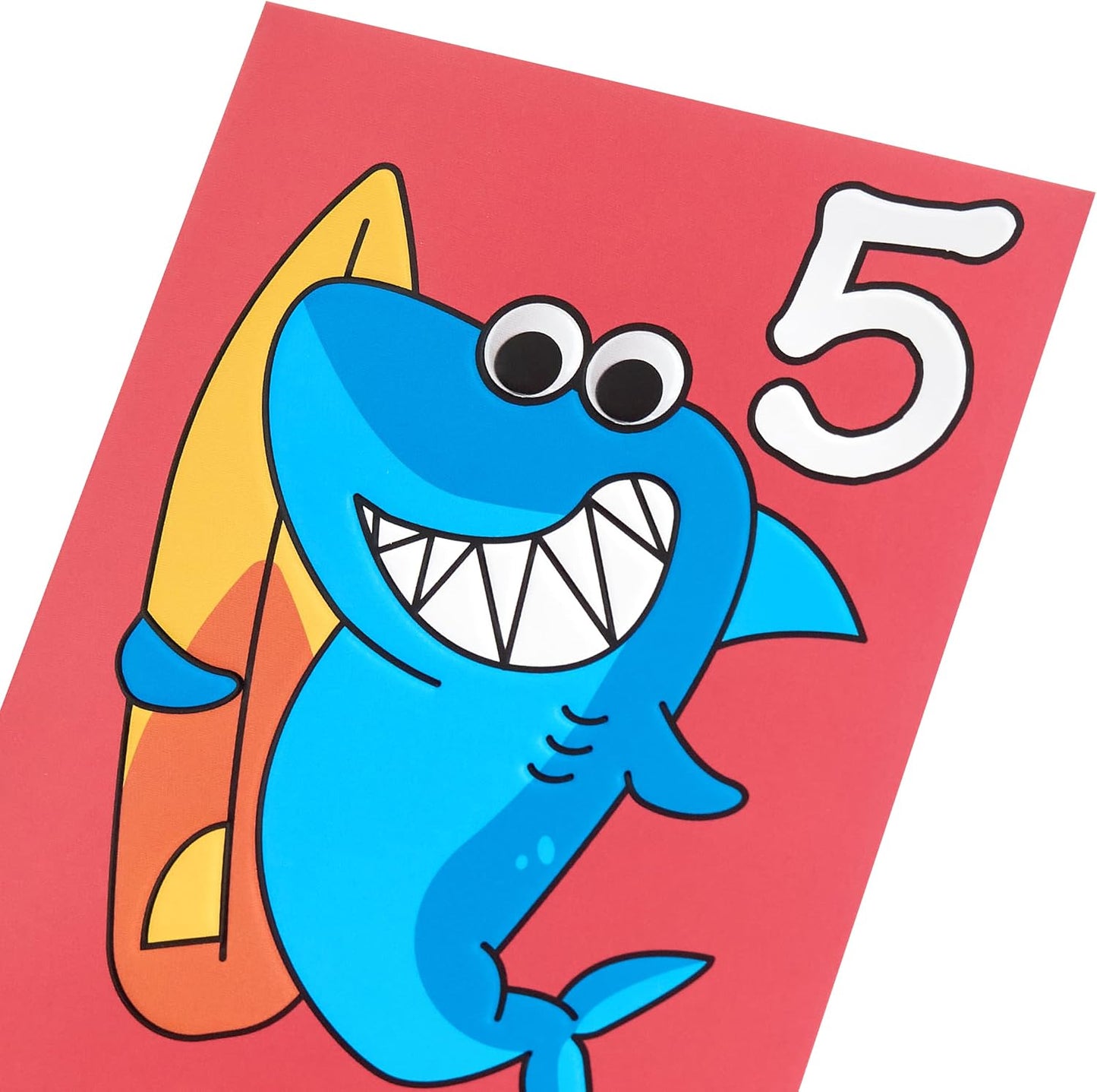 Shark Design 5th Birthday Card