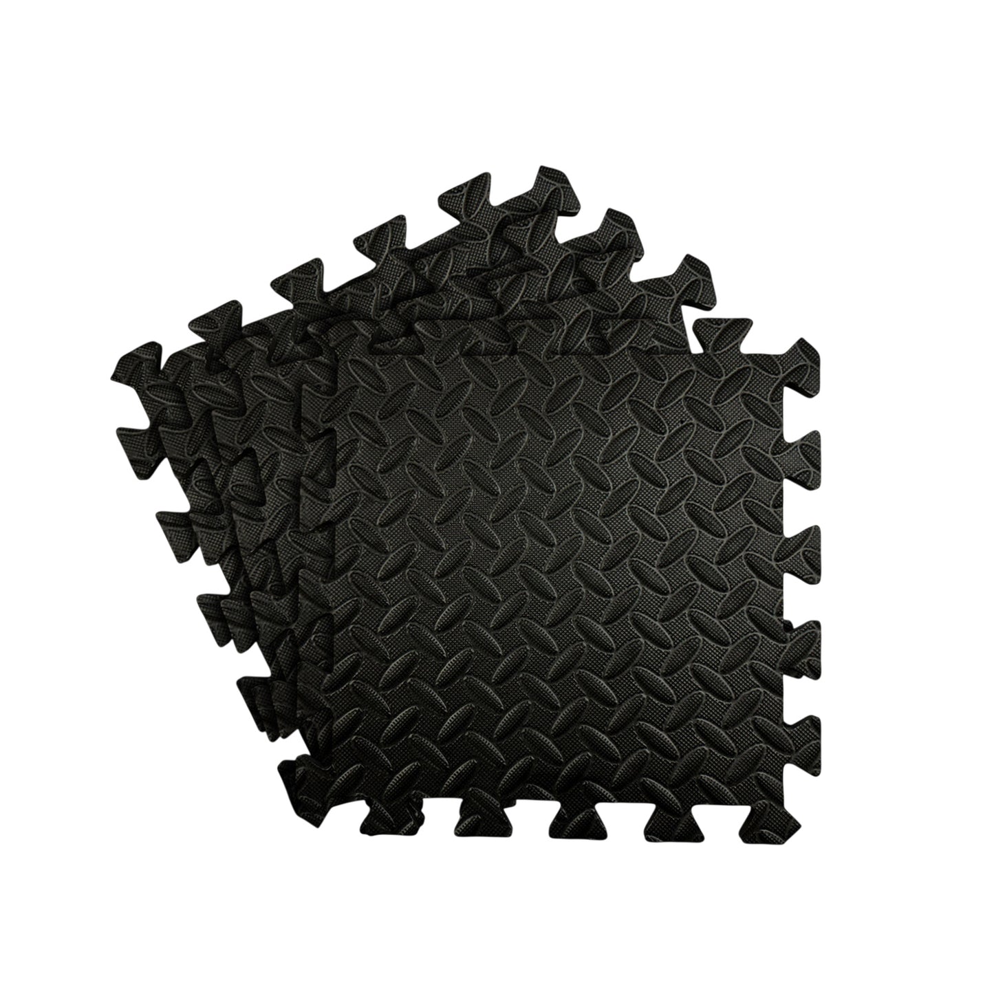 Pack of 20 30x30cm Black Coloured 1cm Thick EVA Foam Mats