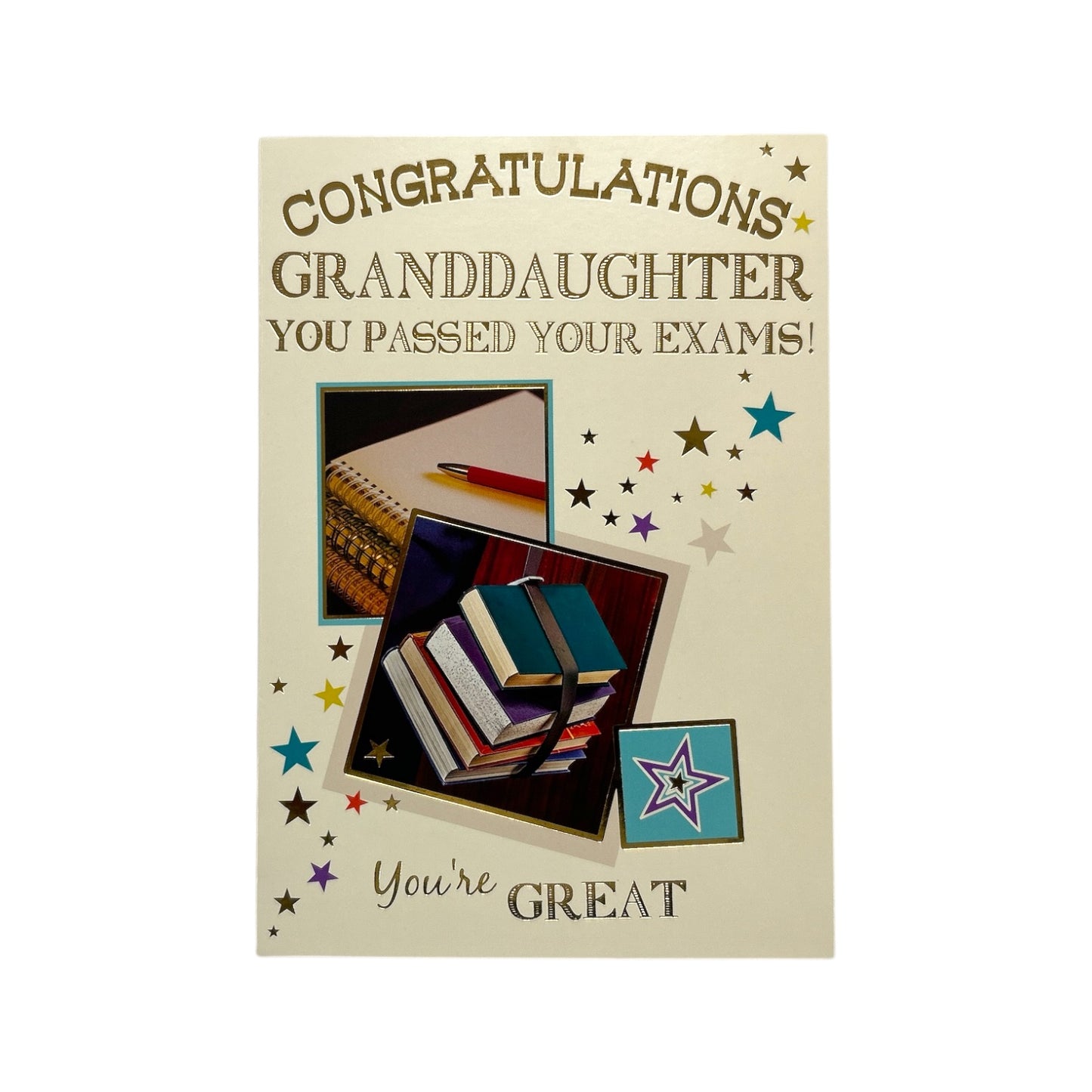 For Granddaughter You Passed Your Exam Design Congratulations Card