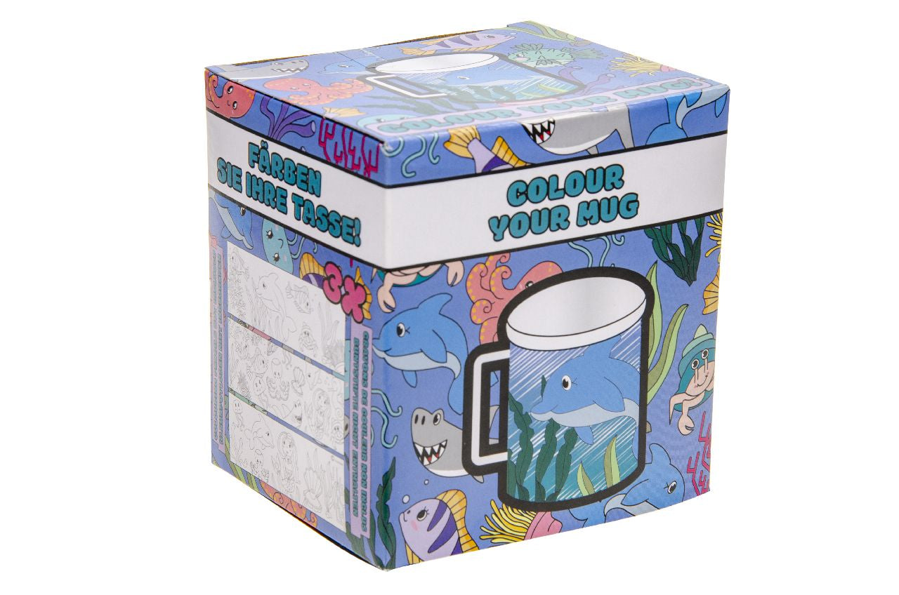 Sea Animals Theme Color Your Own Mug