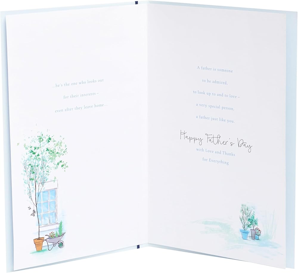 Cafe Scene Father's Day Card