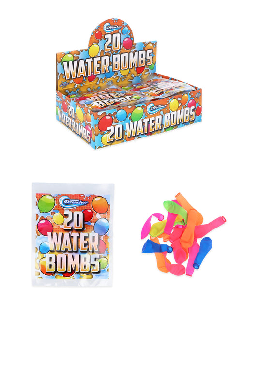 Box of 960 Water Bombs Balloons Assorted Neon Colours