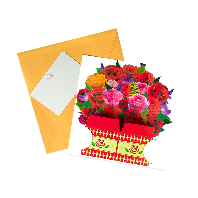 Bloom Box Rose Elegance 3D Pop Up Greeting Card