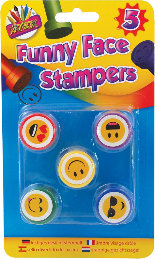 Pack of 5 Funny Face Stampers