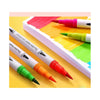 Pack of 12 Assorted Colour Dual Tip Brush Pens