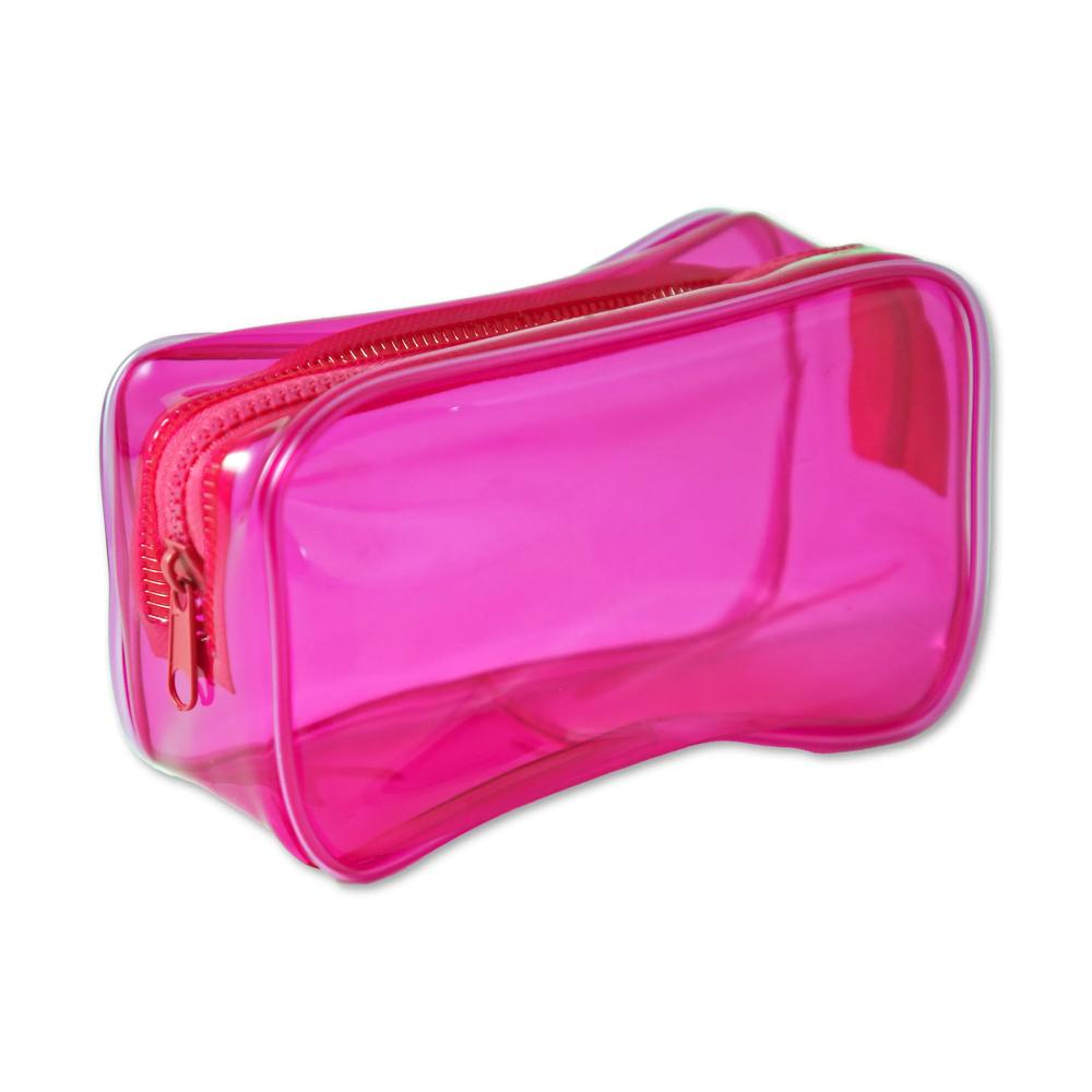 Single Coloured Plastic Transparent Pencil Case