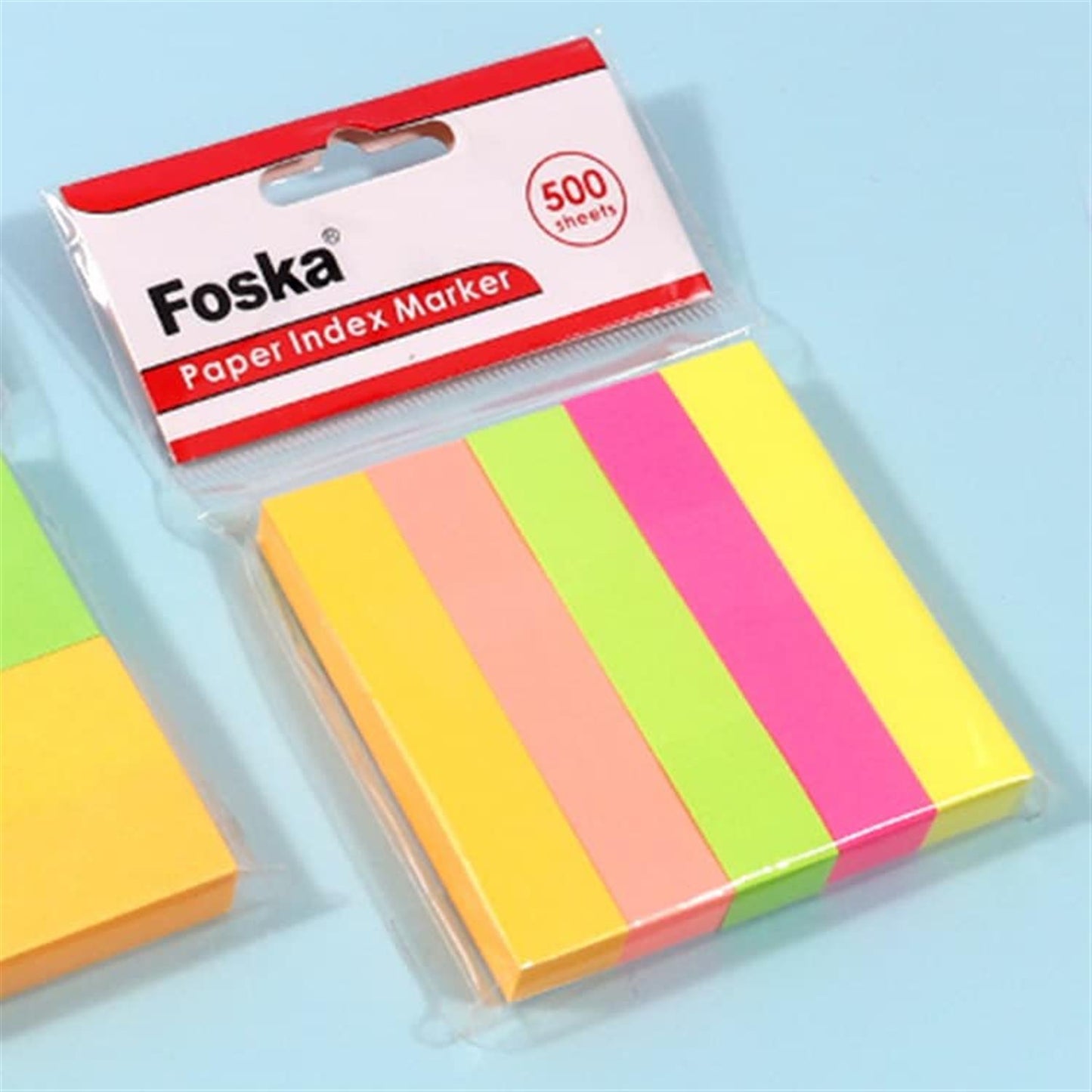 Pack of 500 sheets Neon Colors Paper Index Marker Sticky Notes