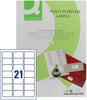 Pack of 2100 63.5x38mm 21 Per Sheet White Multipurpose Labels