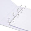 Pack of 6 A4 White Presentation 16mm 4D-Ring Binders