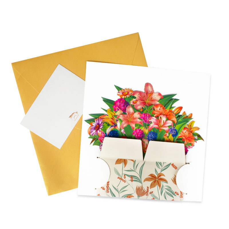 Bloom Box Lily Meadow 3D Pop Up Greeting Card