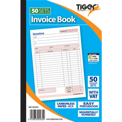 A5 Carbonless Sales Invoice Duplicate Book