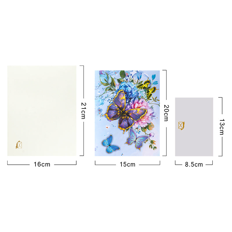 Colorful Whispers Butterfly & Flower 3D Pop Up Card