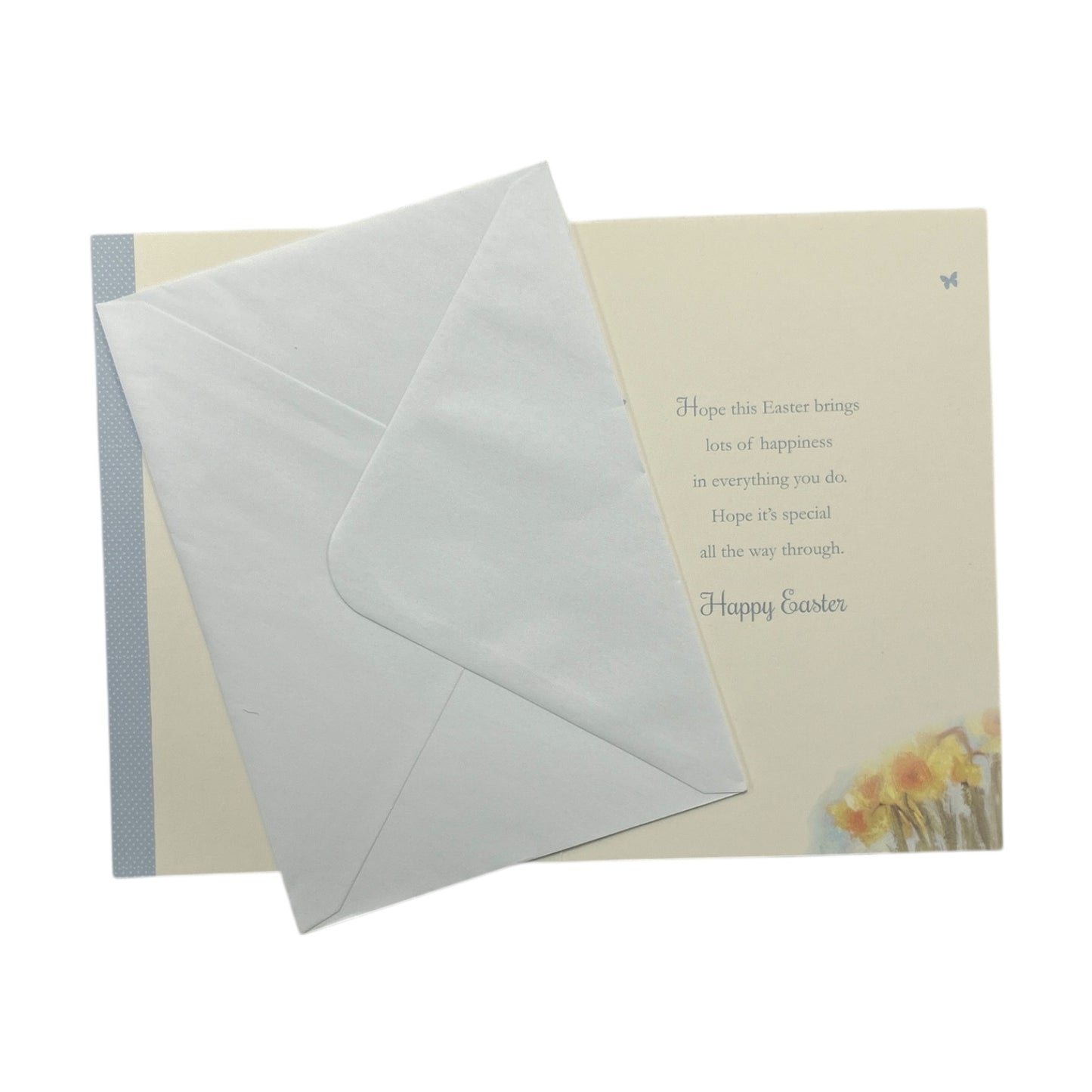 Just For You Cute Lamb Floral Design Easter Card