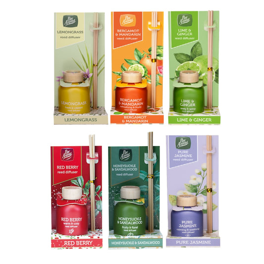 Pack of 6 Pan Aroma Reed Diffusers 50ml