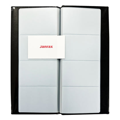 80 Pocket Black Name Business Card Holder by Janrax
