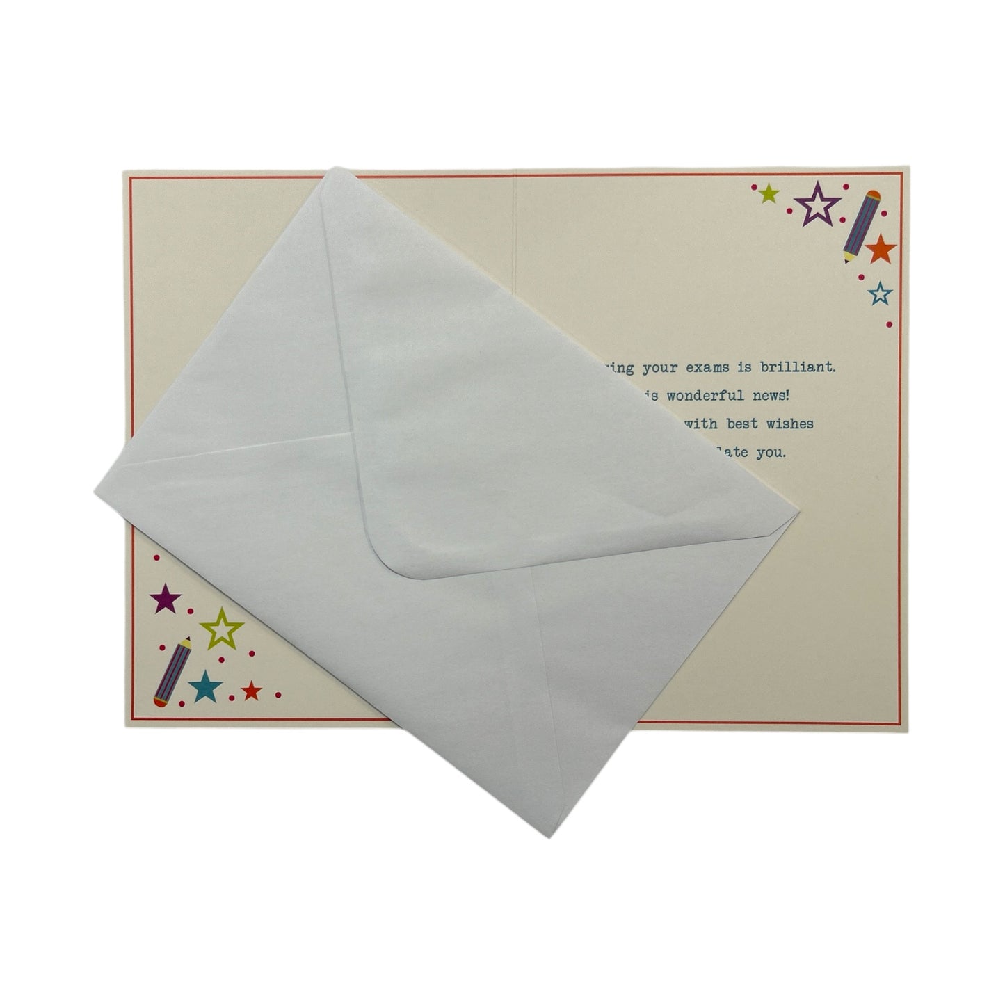 To Son You Passed Your Exam Stars Design Congratulations Card