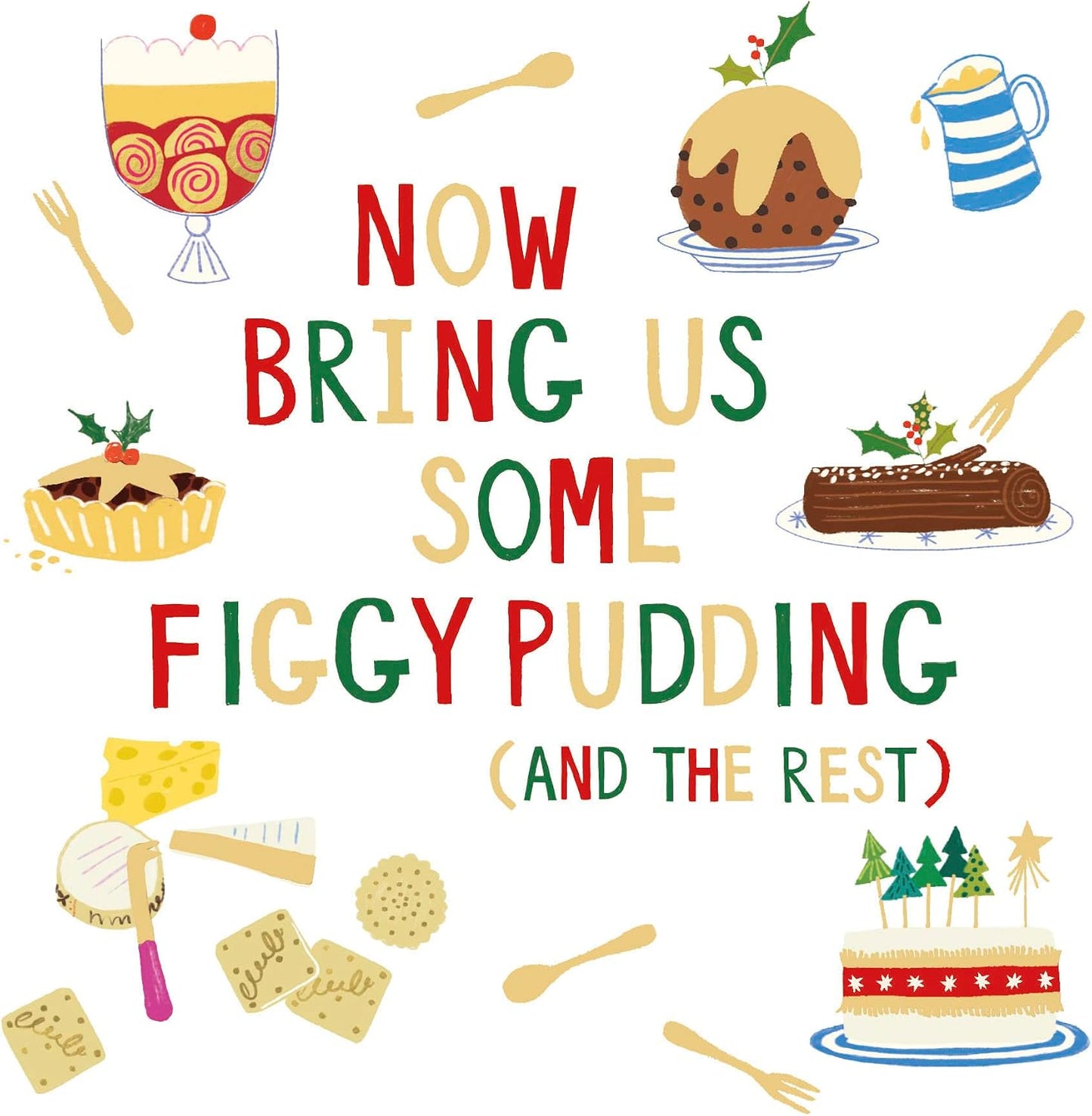 Pack of 8 Figgy Pudding Xmas Pudding RSPCA Charity Christmas Cards