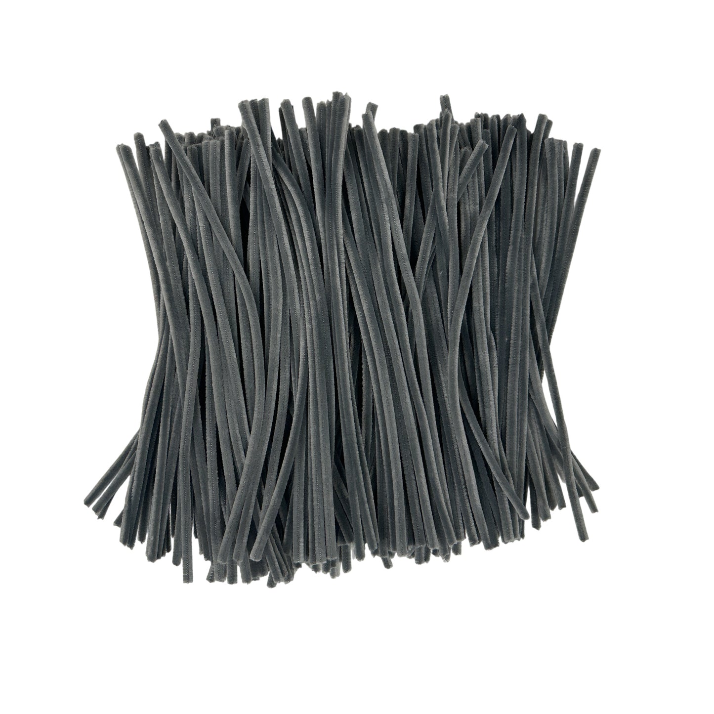 Pack of 250 Grey Coloured Pipe Cleaners 30cm x 6mm Craft Chenille Stems