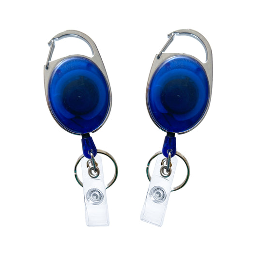 Blue Key Reel ID Card Badge Holder
