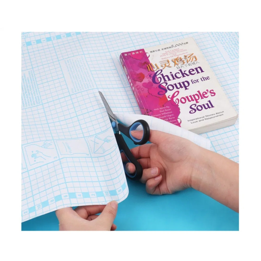 Clear Self Adhesive Book Cover Roll 45cm x 3m - Transparent Film