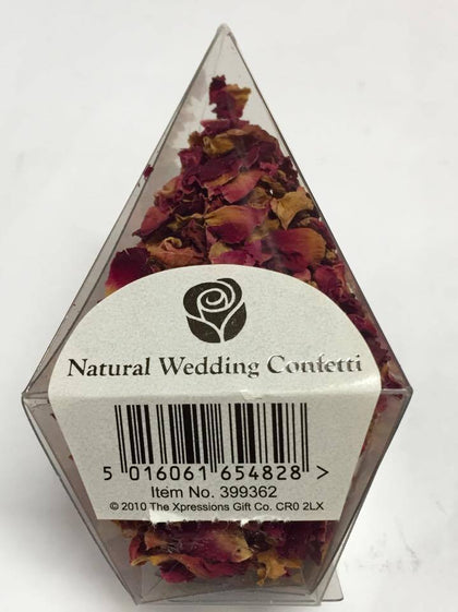 Dried Roses Pure Natural Petals Wedding Confetti in Jewel Box