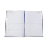 2024 A4 2 Days Per Page Blue Desk Diary
