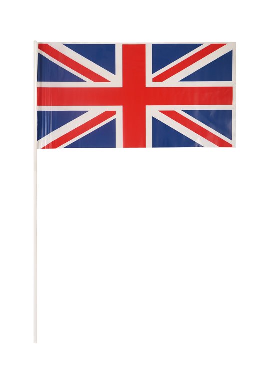 Pack of 50 Union Jack Hand Flag with Stick