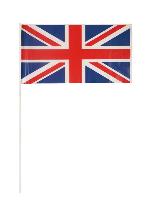Pack of 50 Union Jack Hand Flag with Stick