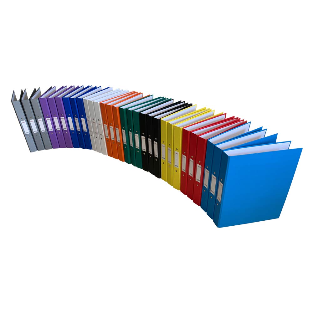 A4 Light Blue Paper Over Board Ring Binder by Janrax