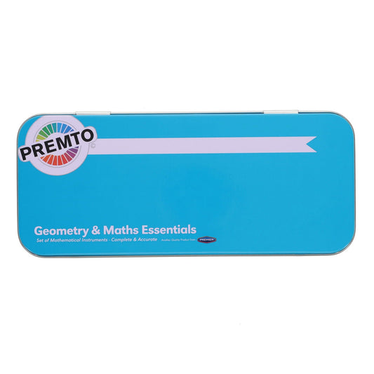 9 Piece Printer Blue Maths Set By Premto