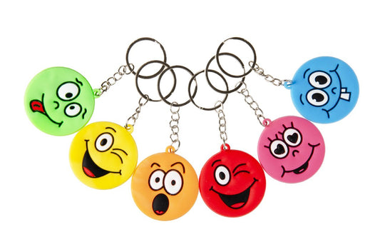 Pack of 48 Emotion Face Design Keychains