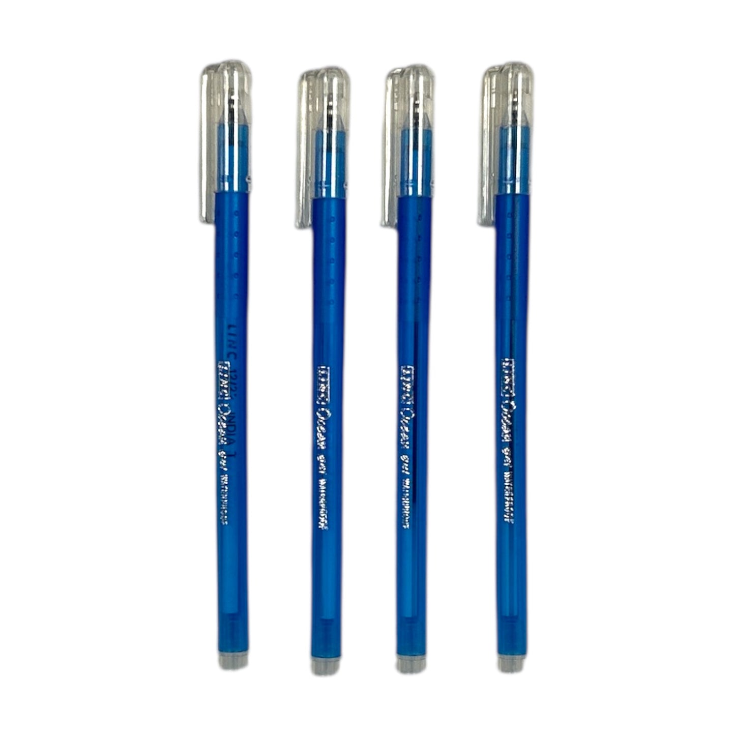 Pack of 4 Ocean Fine Blue Gel Pens