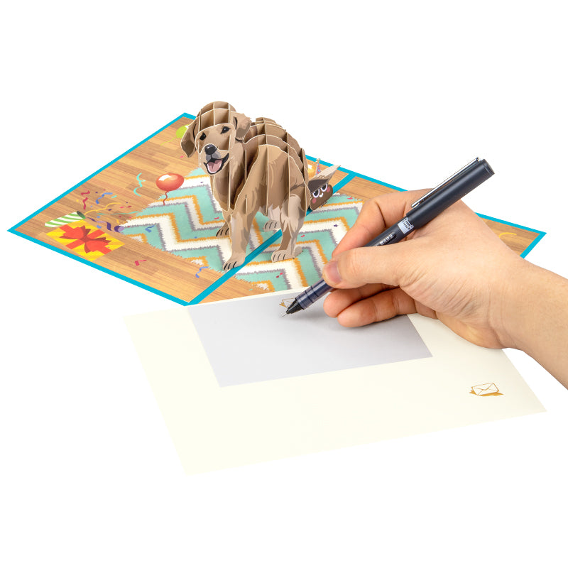 Paws & Punchlines Funny Pop Up Birthday Card