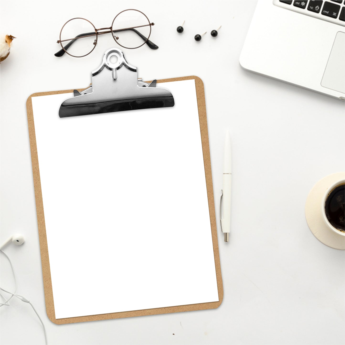 Pack of 6 Janrax A4 MDF Clipboards with Butterfly Clip