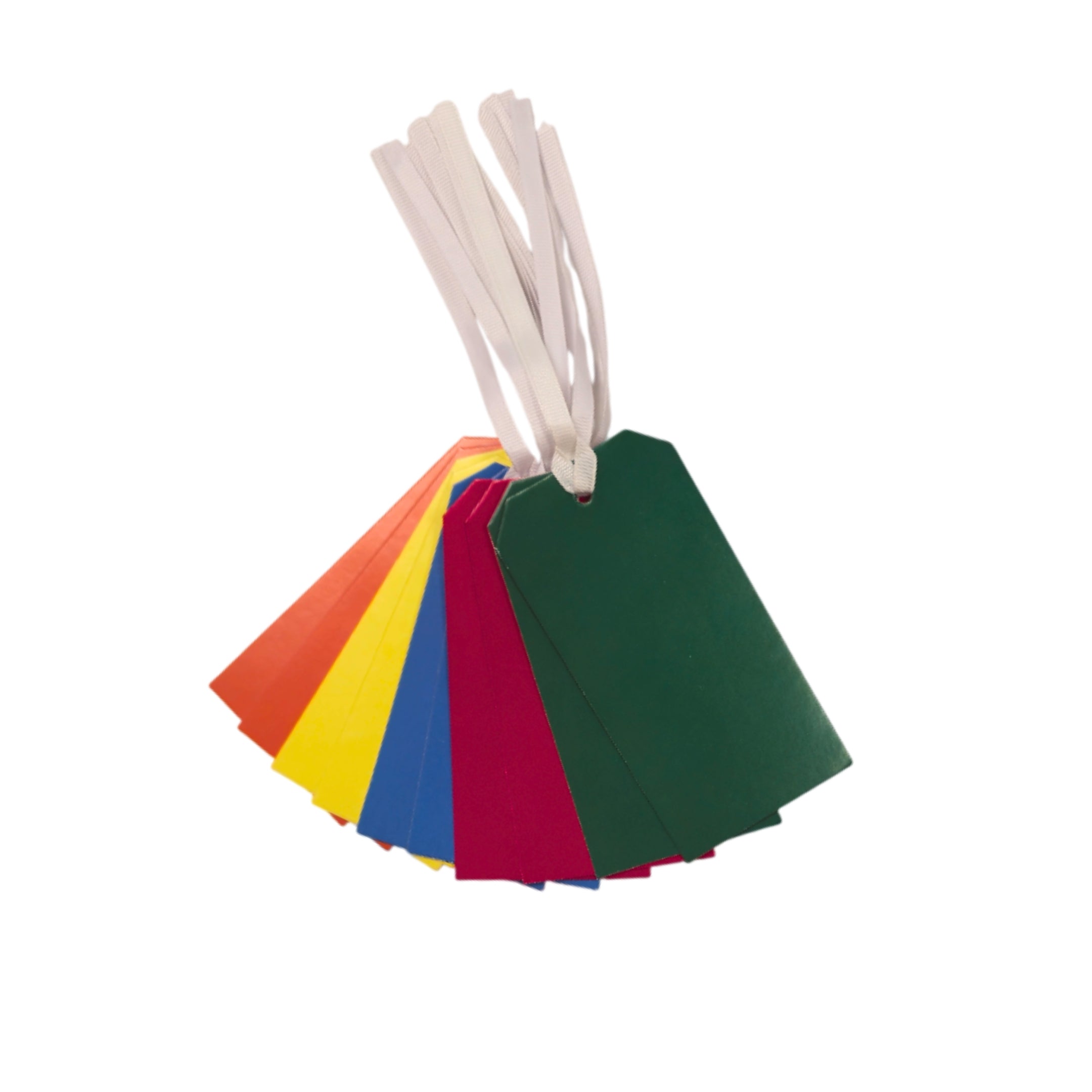 Pack of 60 Assorted Bright Coloured Strung Tags 60 x 120mm– Choice ...