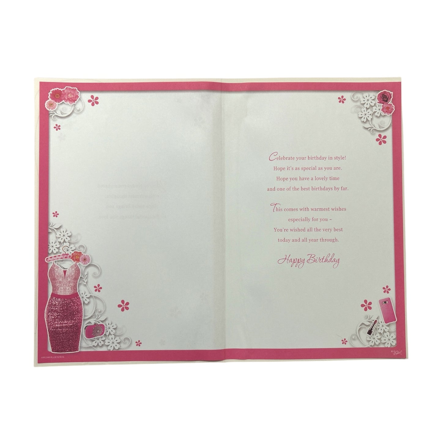 Age 21 Pink Dress and Sandals Design Opacity Birthday Card