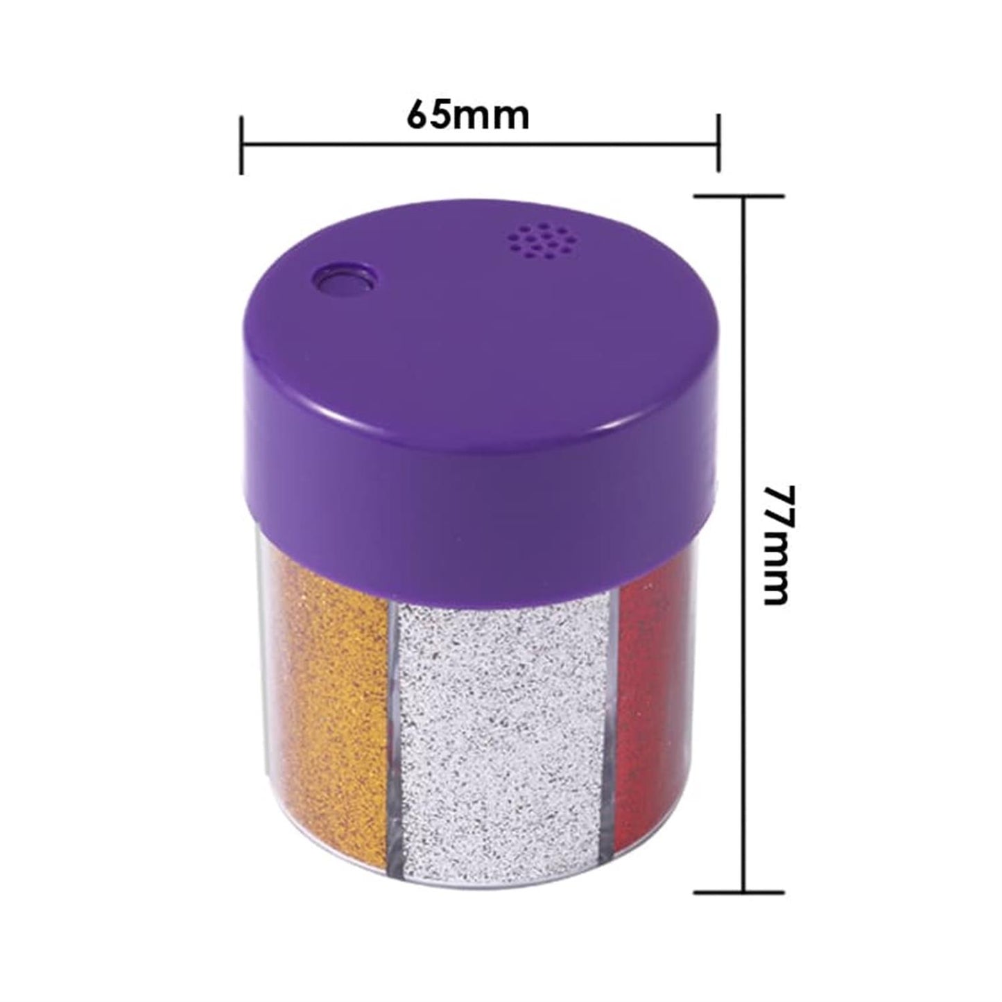 Pack of 6 Colors DIY Decoration Multi‑Shape Glitters