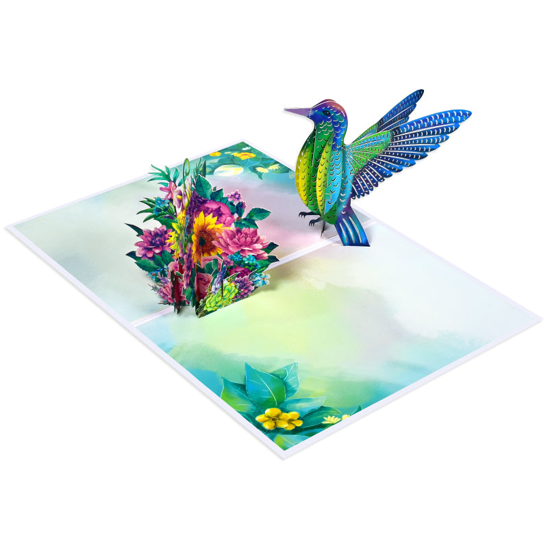 Wings of Wonder Hummingbird Whispers 3D Pop Up Greeting Card